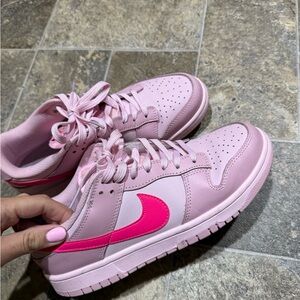 Nike Dunks Women Pink Two Toned